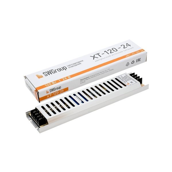 

Блок питания ультратонкий SWG XT-120-24, XT-120-24