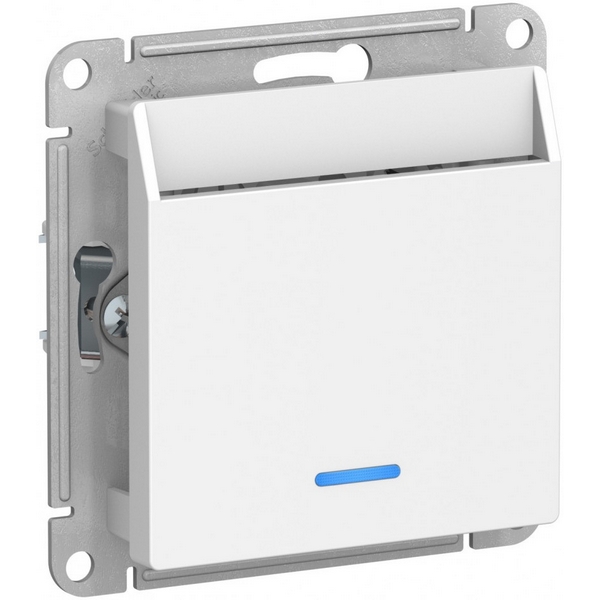 

Карточный выключатель одноклавишный с подсветкой встраиваемый (белый) Systeme Electric AtlasDesign ATN000167, AtlasDesign ATN000167