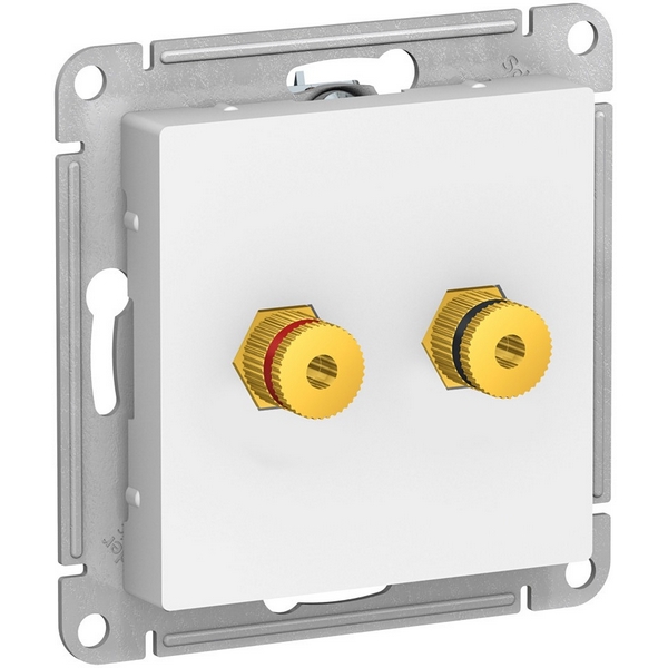 

Акустическая розетка встраиваемая двойная (белый) Systeme Electric AtlasDesign ATN000187, AtlasDesign ATN000187