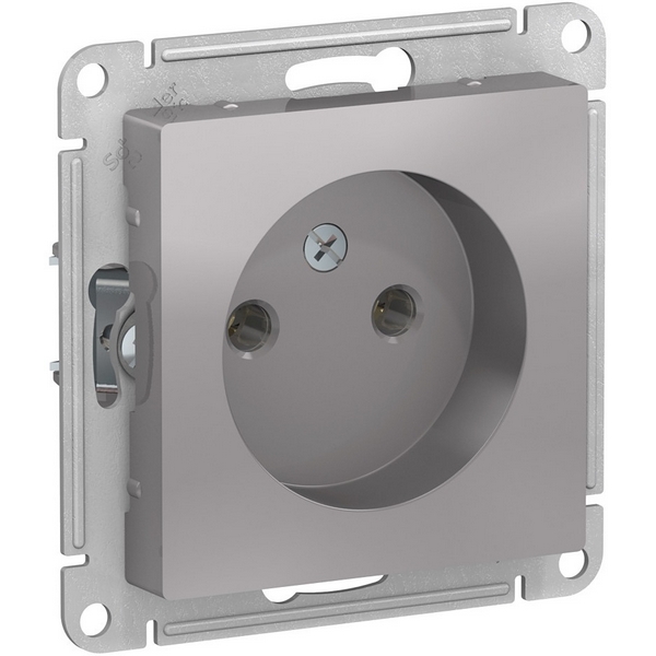 

Розетка без заземления (алюминий) Systeme Electric AtlasDesign ATN000341, AtlasDesign ATN000341