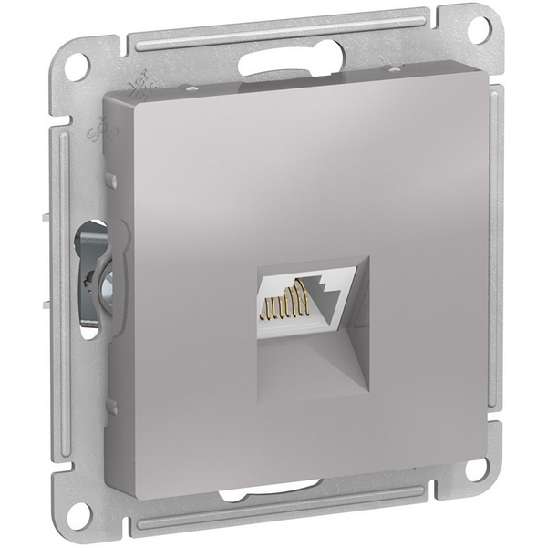 

Розетка Ethernet RJ-45 (алюминий) Systeme Electric AtlasDesign ATN000383, AtlasDesign ATN000383
