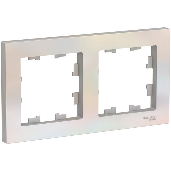 

Рамка на 2 поста (жемчужный) Systeme Electric AtlasDesign ATN000402, AtlasDesign ATN000402