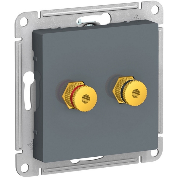 

Акустическая розетка двойная (грифель) Systeme Electric AtlasDesign ATN000787, Серый, AtlasDesign ATN000787