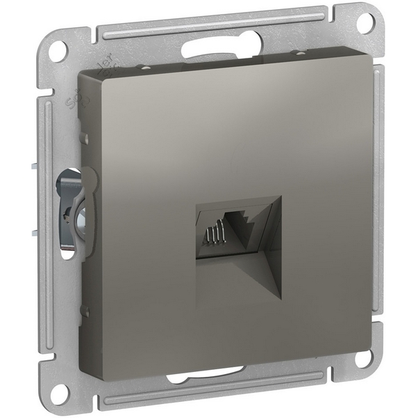 

Телефонная розетка RJ-11 (сталь) Systeme Electric AtlasDesign ATN000981, Серый, AtlasDesign ATN000981