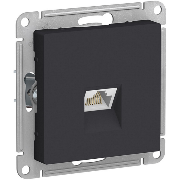 

Розетка Ethernet RJ-45 (карбон) Systeme Electric AtlasDesign ATN001083, Черный, AtlasDesign ATN001083