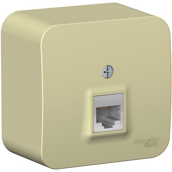 

Розетка Ethernet RJ-45 (бежевый) Systeme Electric Blanca BLNIA045007, Blanca BLNIA045007