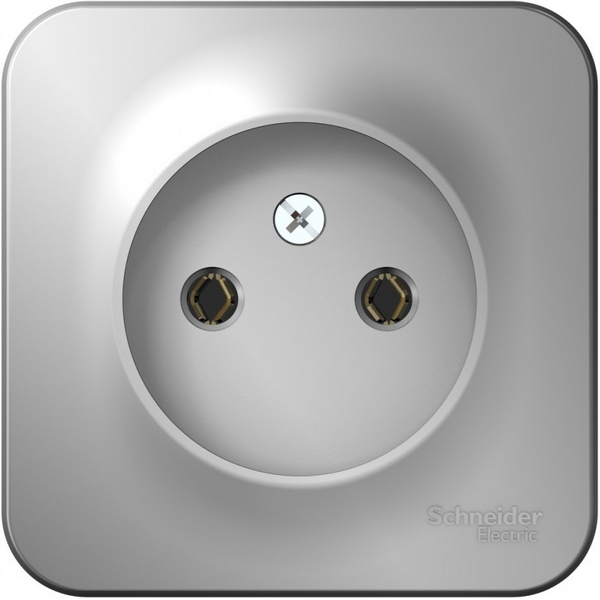 

Розетка без заземления (алюминий) Systeme Electric Blanca BLNRA000113, Blanca BLNRA000113