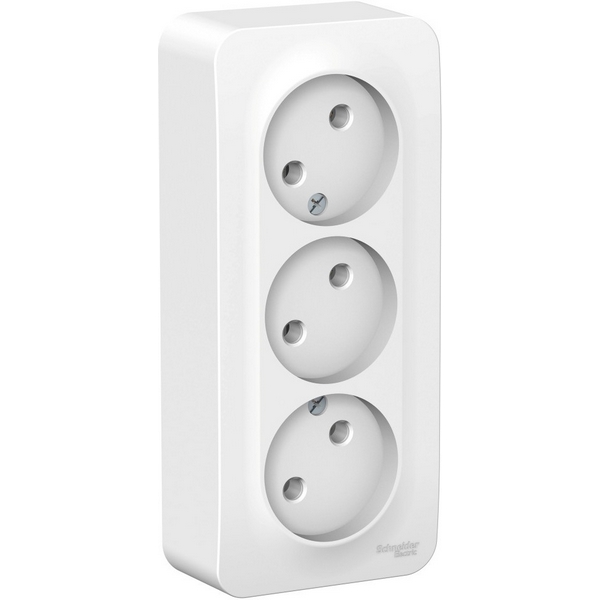 

Розетка тройная без заземления (белый) Systeme Electric Blanca BLNRA000311, Blanca BLNRA000311