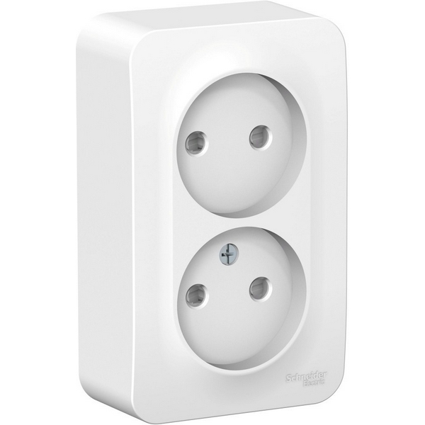 

Розетка двойная без заземления со шторками (белый) Systeme Electric Blanca BLNRA001211, Blanca BLNRA001211