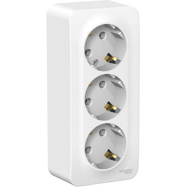 

Розетка тройная с заземлением (белый) Systeme Electric Blanca BLNRA010311, Blanca BLNRA010311