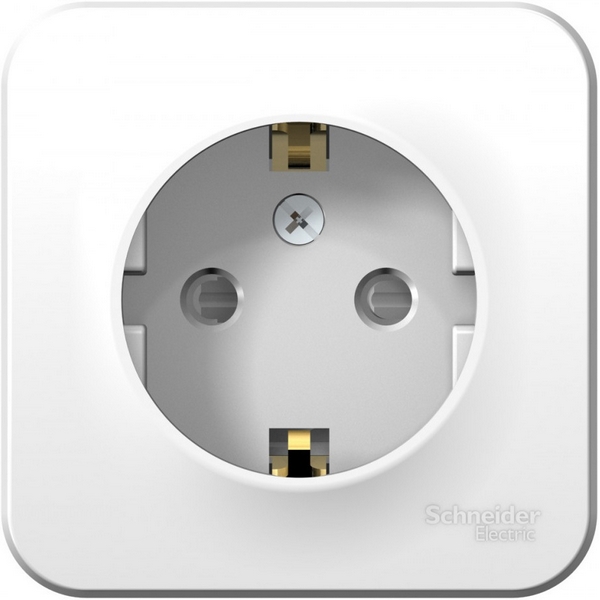 

Розетка накладная с заземлением и шторками (белый) Systeme Electric Blanca BLNRA011101, Blanca BLNRA011101