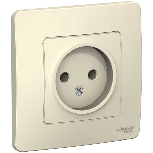 

Розетка без заземления (молочный) Systeme Electric Blanca BLNRS000012, Blanca BLNRS000012