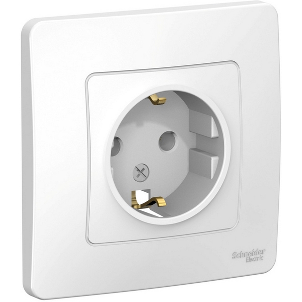 

Розетка с заземлением (белый) Systeme Electric Blanca BLNRS001011, Blanca BLNRS001011