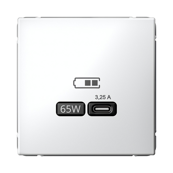 

Розетка с быстрой зарядкой USB Type-C 65Вт (белый) Systeme Electric GAL000127, GAL000127