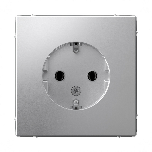 

Розетка с заземлением (алюминий) Systeme Electric GAL000343, GAL000343