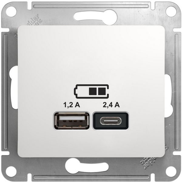 

Розетка USB Type A+С (белый) Systeme Electric GSL000139, GSL000139