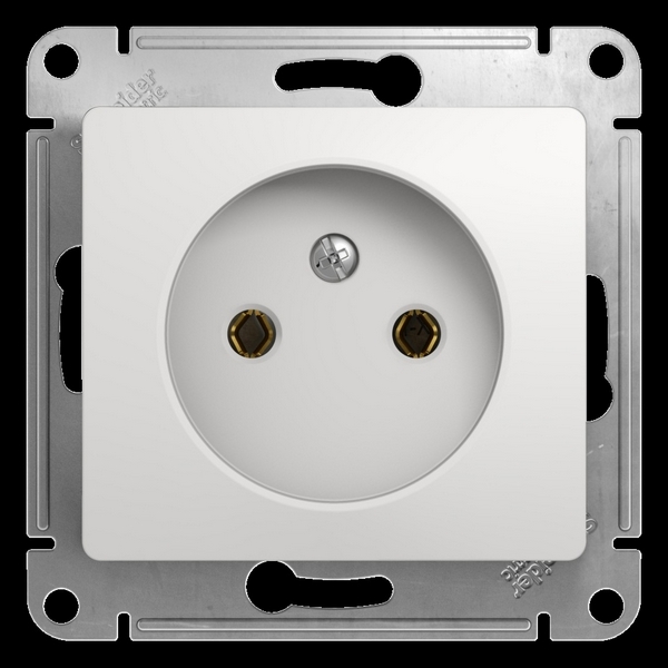 

Розетка без заземления (белый) Systeme Electric Glossa GSL000141, Glossa GSL000141