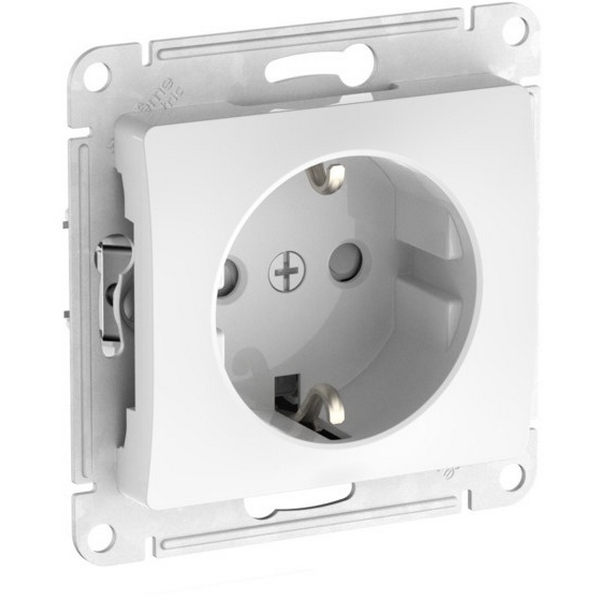 

Розетка с заземлением и шторками (белый) Systeme Electric GSL000145S, GSL000145S