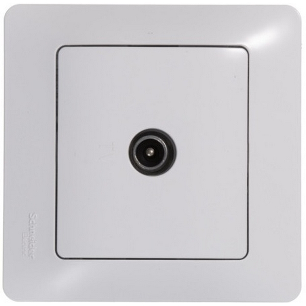 

ТВ-розетка проходная (белый) Systeme Electric Glossa GSL000192, Glossa GSL000192
