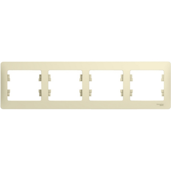 

Рамка на 4 поста (бежевый) Systeme Electric GSL000204, GSL000204