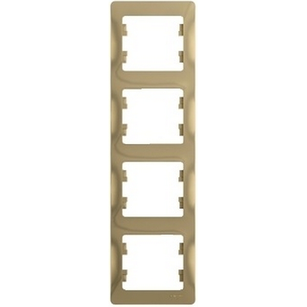 

Рамка на 4 поста (титан) Systeme Electric GSL000408, GSL000408
