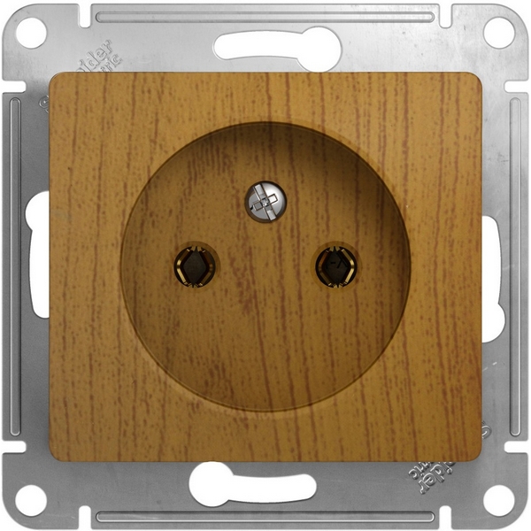 

Розетка без заземления (дуб) Systeme Electric Glossa GSL000541, Glossa GSL000541