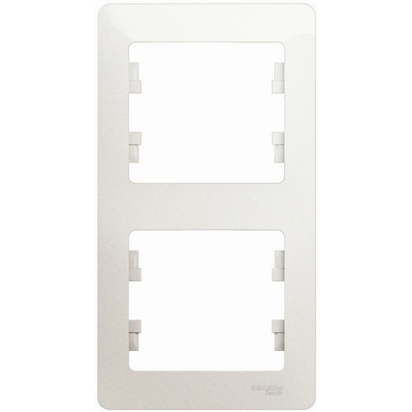 

Рамка на 2 поста (перламутровый) Systeme Electric Glossa GSL000606, Glossa GSL000606