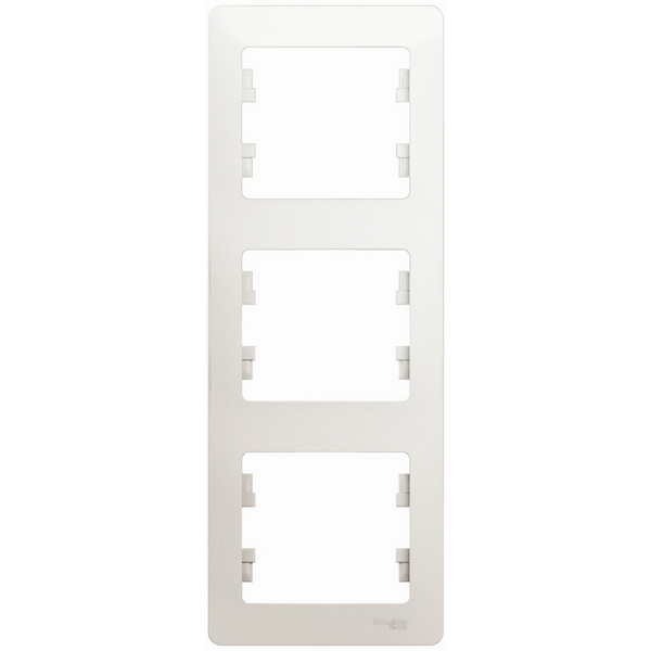 

Рамка на 3 поста (перламутровый) Systeme Electric Glossa GSL000607, Glossa GSL000607