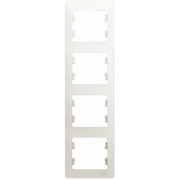 

Рамка на 4 поста (перламутровый) Systeme Electric Glossa GSL000608, Glossa GSL000608