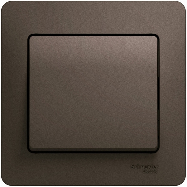 

Выключатель одноклавишный (шоколад) Systeme Electric Glossa GSL000812, Коричневый, Glossa GSL000812