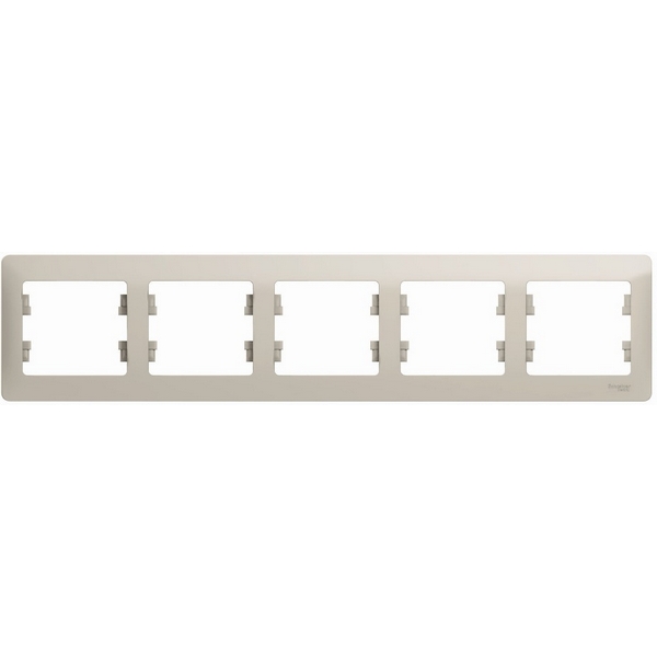 

Рамка на 5 постов (молочный) Systeme Electric Glossa GSL000905, Glossa GSL000905