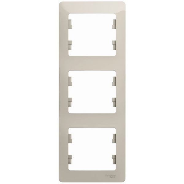 

Рамка на 3 поста (молочный) Systeme Electric Glossa GSL000907, Glossa GSL000907