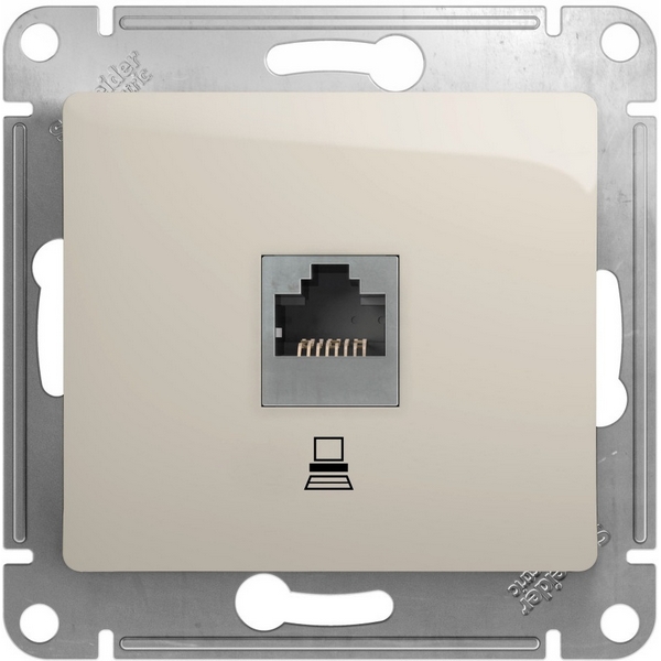 

Розетка Ethernet RJ-45 (молочный) Systeme Electric GSL000981K, GSL000981K