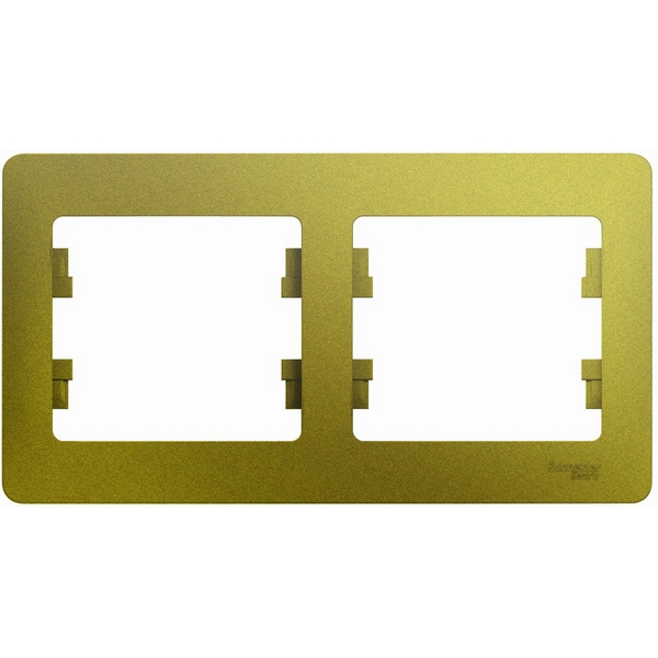 

Рамка на 2 поста (фисташковый) Systeme Electric Glossa GSL001002, Glossa GSL001002