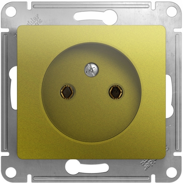 

Розетка без заземления (фисташковый) Systeme Electric Glossa GSL001041, Glossa GSL001041