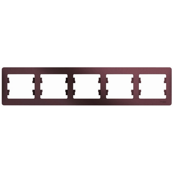 

Рамка на 5 постов (баклажановый) Systeme Electric Glossa GSL001105, Фиолетовый, Glossa GSL001105