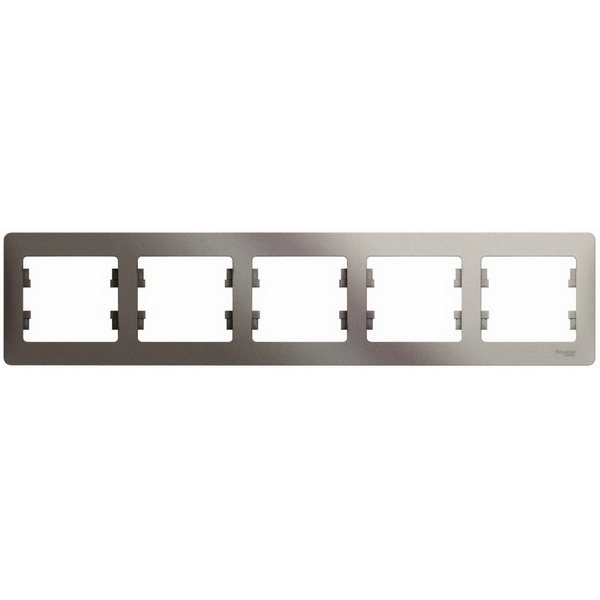 

Рамка на 5 постов (платина) Systeme Electric Glossa GSL001205, Серый, Glossa GSL001205