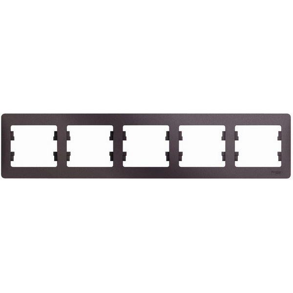 

Рамка на 5 постов (сиреневый туман) Systeme Electric Glossa GSL001405, Glossa GSL001405
