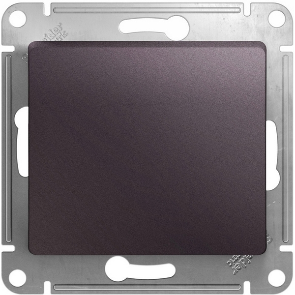 

Выключатель одноклавишный с подсветкой (сиреневый туман) Systeme Electric Glossa GSL001461, Glossa GSL001461