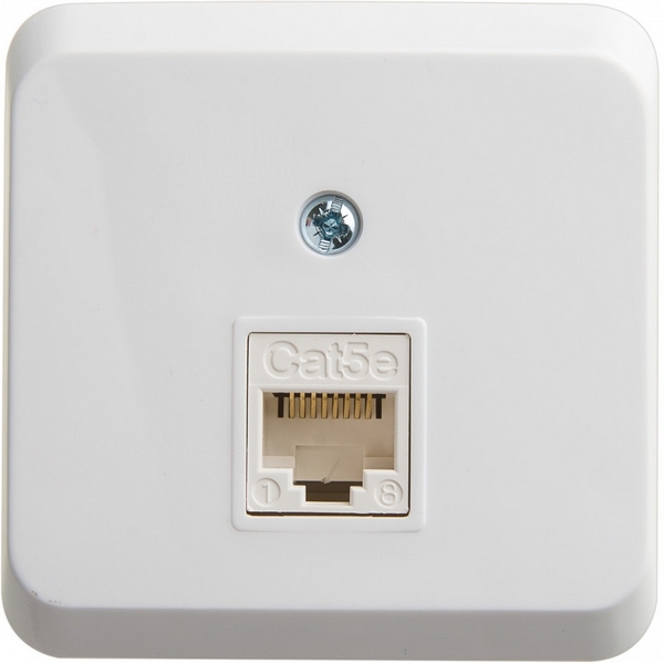 

Розетка Ethernet RJ-45 (белый) Systeme Electric Etude KOMA-001B, Etude KOMA-001B