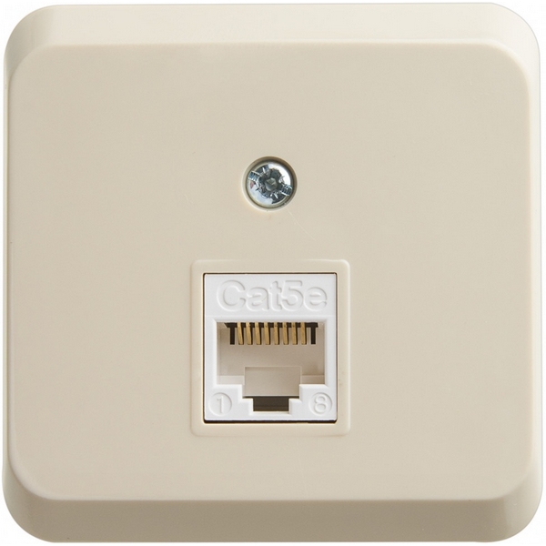 

Розетка Ethernet RJ-45 (кремовый) Systeme Electric Etude KOMA-001K, Etude KOMA-001K