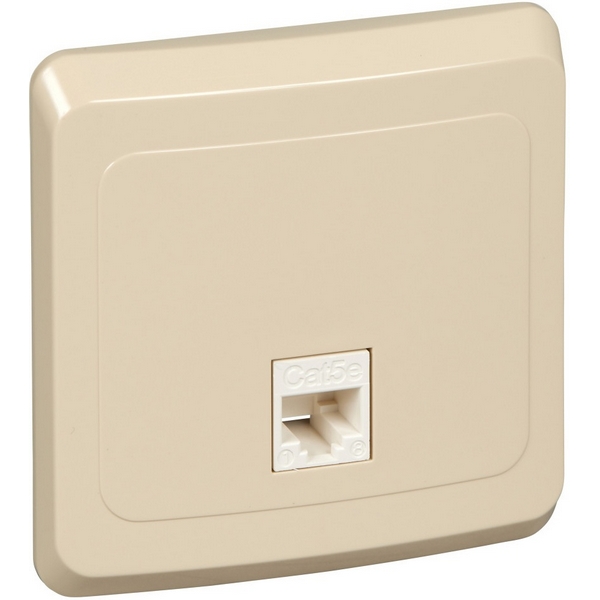 

Розетка Ethernet RJ-45 (Кремовый) Systeme Electric Etude KOMC-001K, Etude KOMC-001K