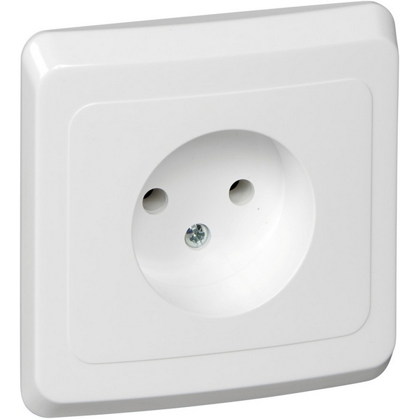 

Розетка без заземления (белый) Systeme Electric Этюд PC16-001B, Этюд PC16-001B