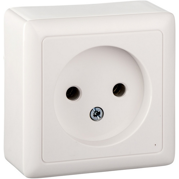 

Розетка без заземления (белый) Systeme Electric HIT RA10-131I-B, Hit RA10-131I-B