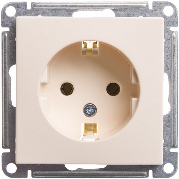 

Розетка с заземлением (слоновая кость) Systeme Electric W59 RS16-154-2-86, W59 RS16-154-2-86