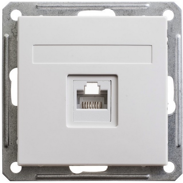 

Розетка Ethernet RJ-45 (белый) Systeme Electric W59 RSI-152K5E-1-86, W59 RSI-152K5E-1-86