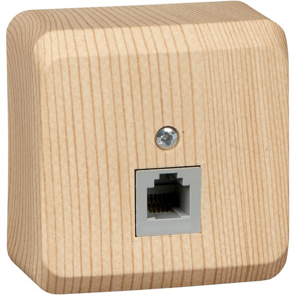 

Телефонная розетка RJ-11 (сосна) Systeme Electric Этюд TELA-001D, Этюд TELA-001D