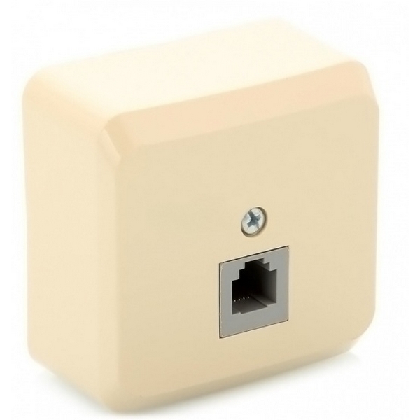 

Телефонная розетка RJ-11 (кремовый) Systeme Electric Этюд TELA-001K, Этюд TELA-001K