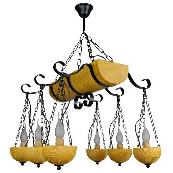 

Подвесная люстра Тарьсма Геркулес-6 сосна GKS6LRH50 подсвечник, Древесный, Геркулес Геркулес-6 сосна