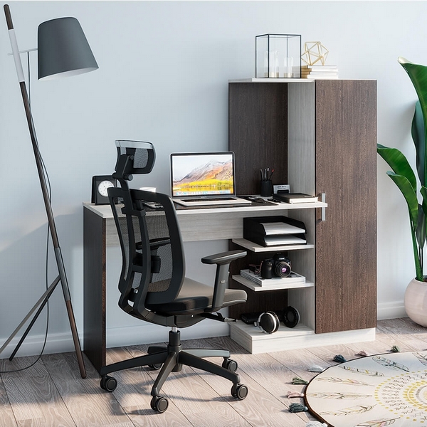 

Стол компьютерный БТС Бейсик, венге/лоредо, Коричневый, Бейсик 00-00014219